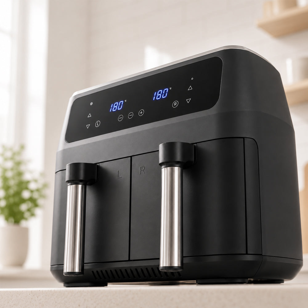 Airfryer 8,0 l - dubbel - 2 korgar och 2 400 watt