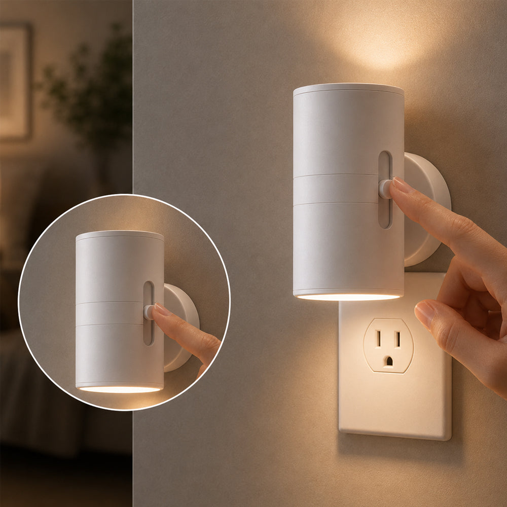 LED-nattlampa med sensor och justerbar ljusstyrka