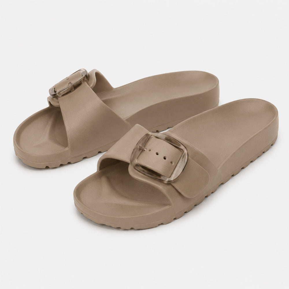 Lätta slippers för kvinnor – bekväma sommarsandaler med spänne