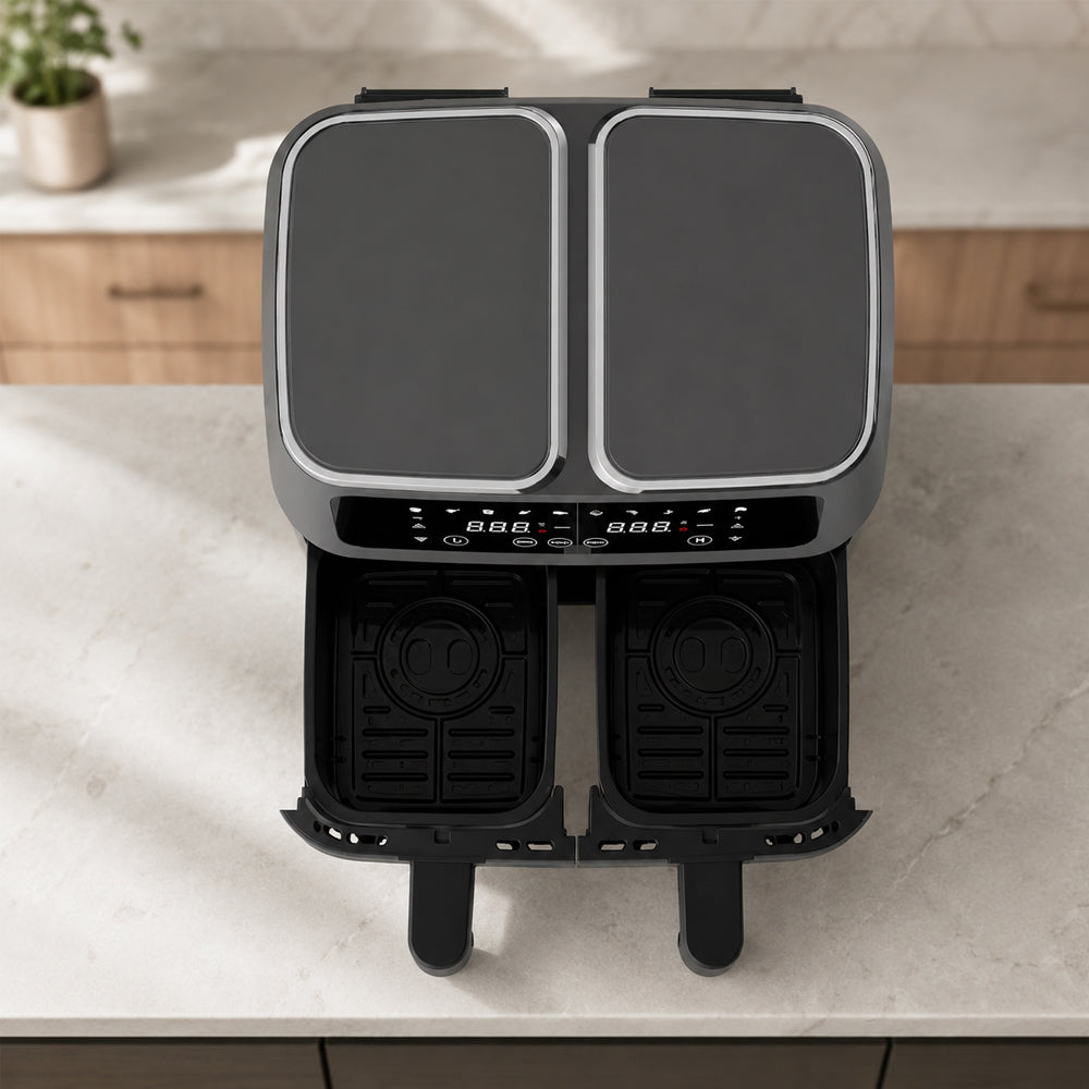 Airfryer 8,0 l - dubbel - 2 korgar och 2 400 watt