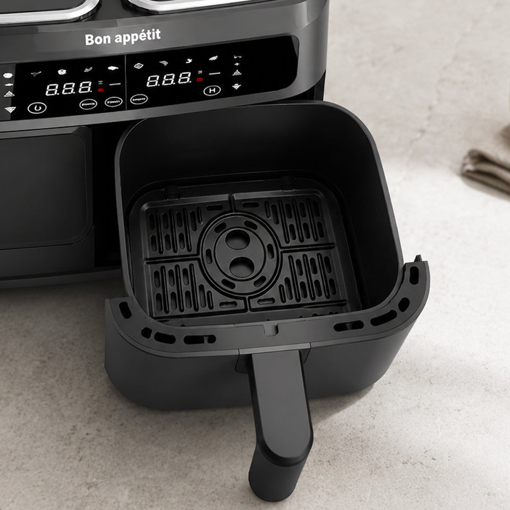 Airfryer 8,0 l - dubbel - 2 korgar och 2 400 watt