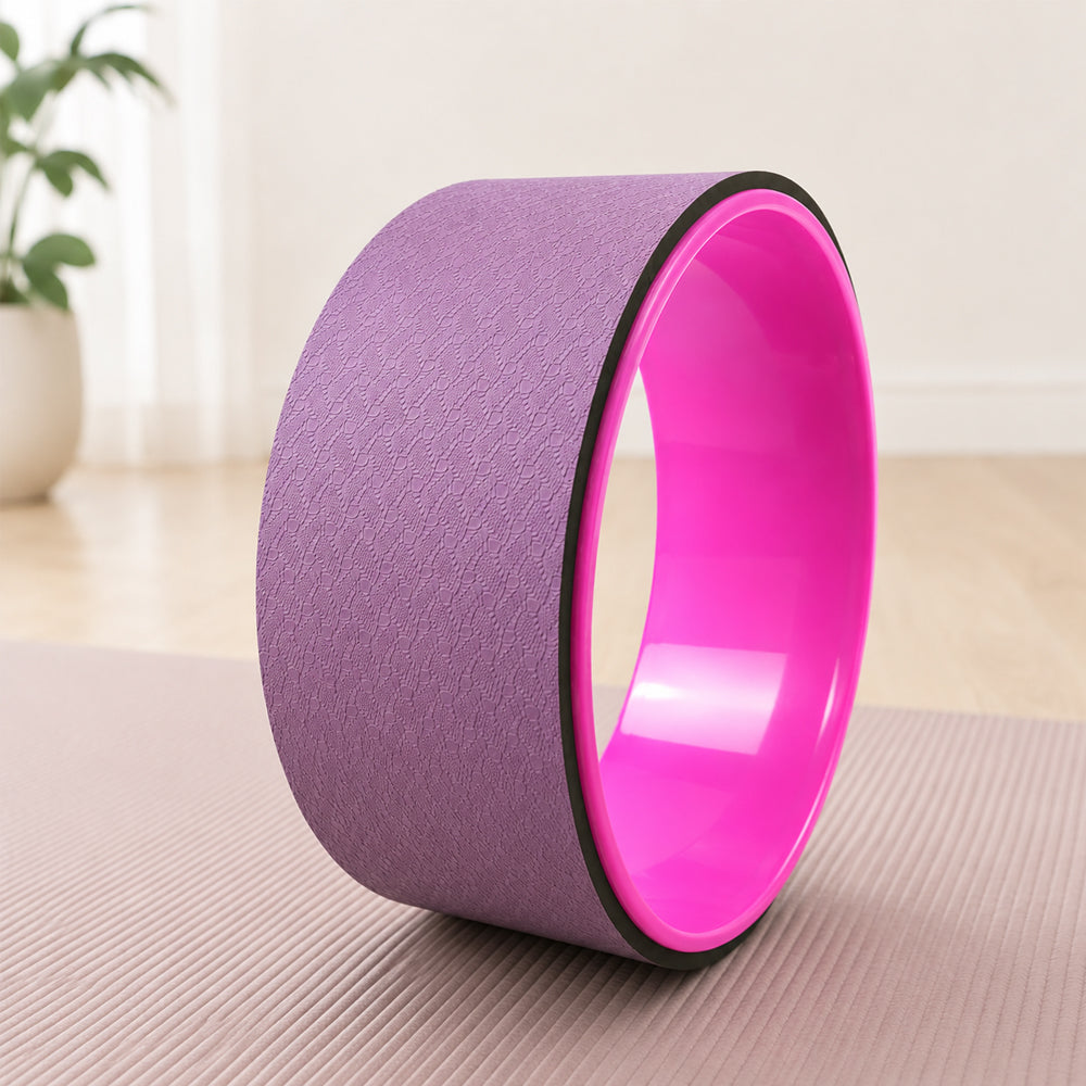 Yogahjul / Yoga Wheel – lila/pink eller svart/pink