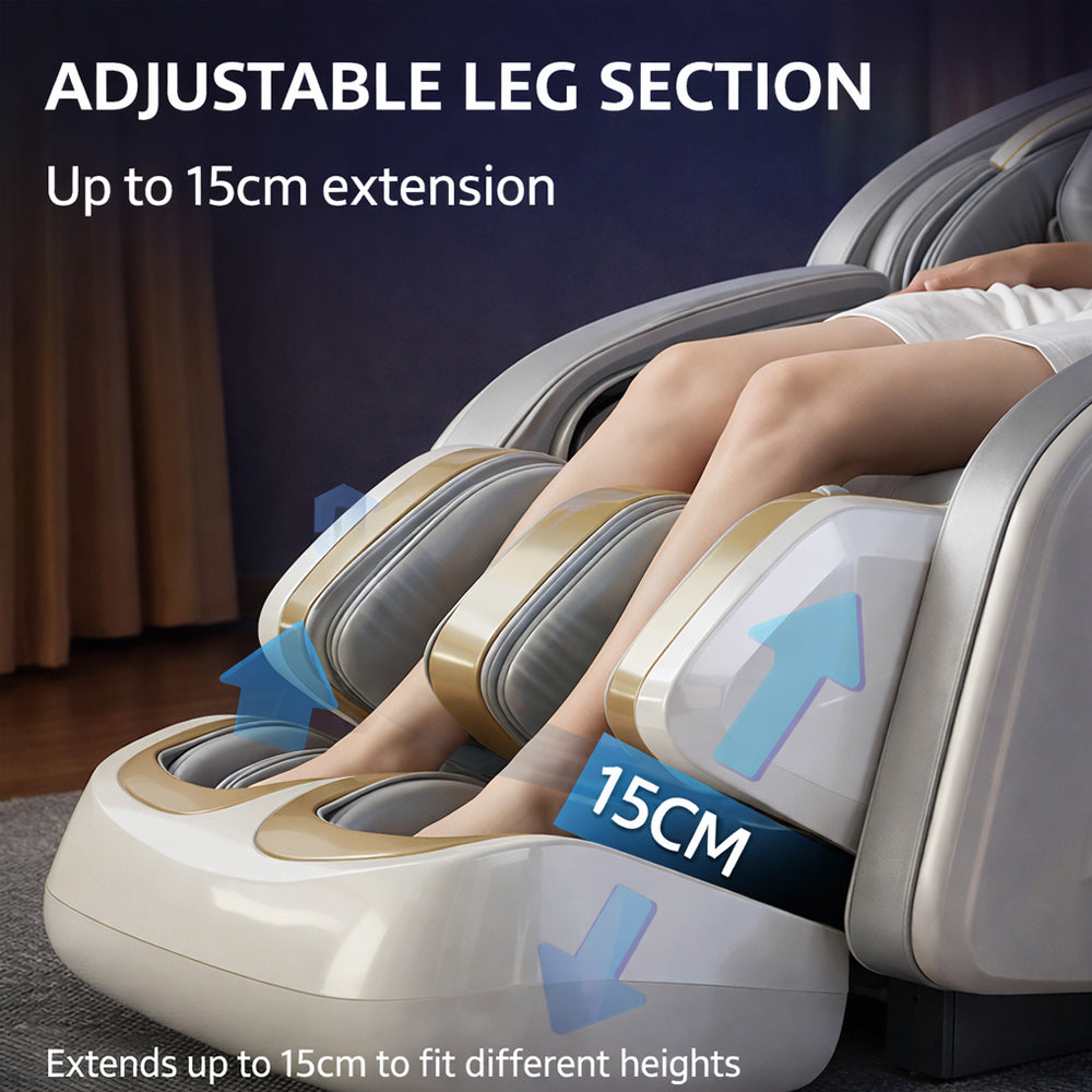 Massagestol 3D med kroppsskanning, SL-skena, 32 airbags, värme i ländrygg/ben & Zero Gravity- Modell 988Q6