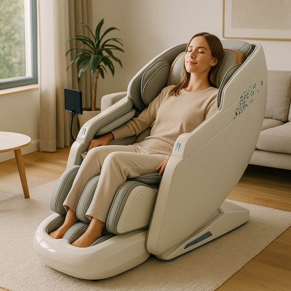 Massagestol 3D med SL-teknologi, lufttrycksmassage, Zero Gravity & Intelligent Styrning – Modell 988R8