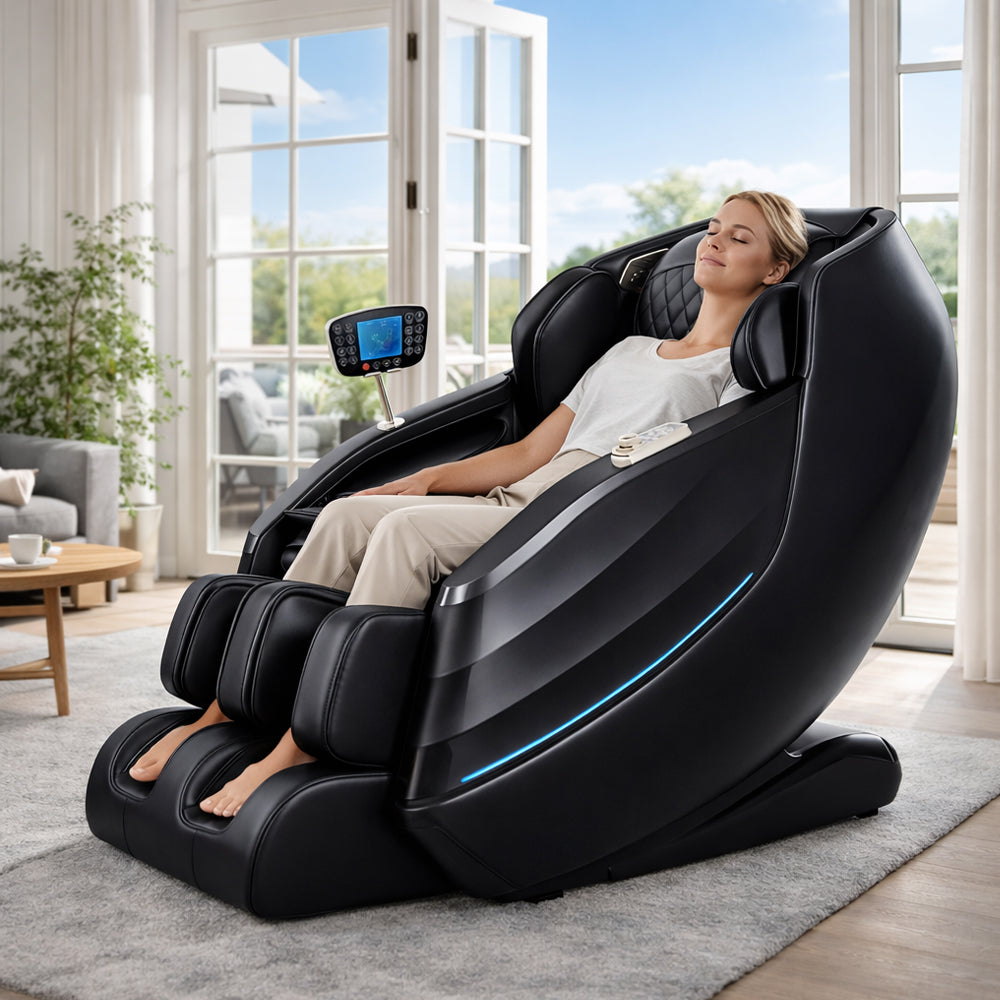 Lyxig 2D-massagestol med automatisk kroppsskanning, Zero Gravity och värme i ben och ländrygg - Modell 988K