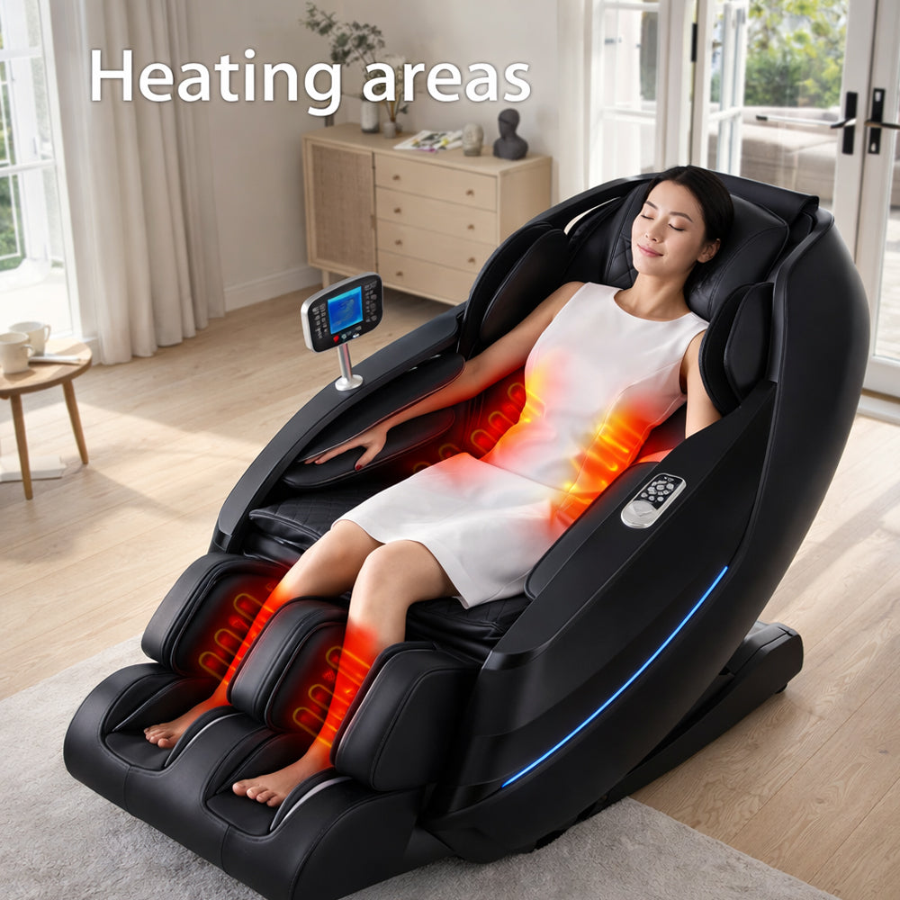 Lyxig 2D-massagestol med automatisk kroppsskanning, Zero Gravity och värme i ben och ländrygg - Modell 988K