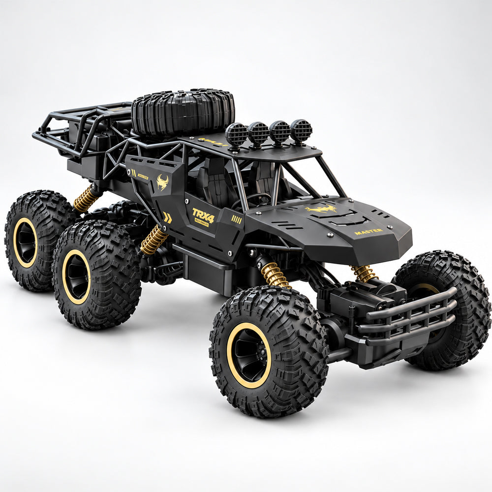 Radiostyrd offroadbil med 6 hjul  - Svart eller guld