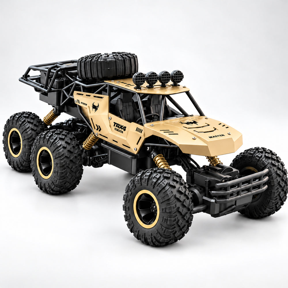 Radiostyrd offroadbil med 6 hjul  - Svart eller guld