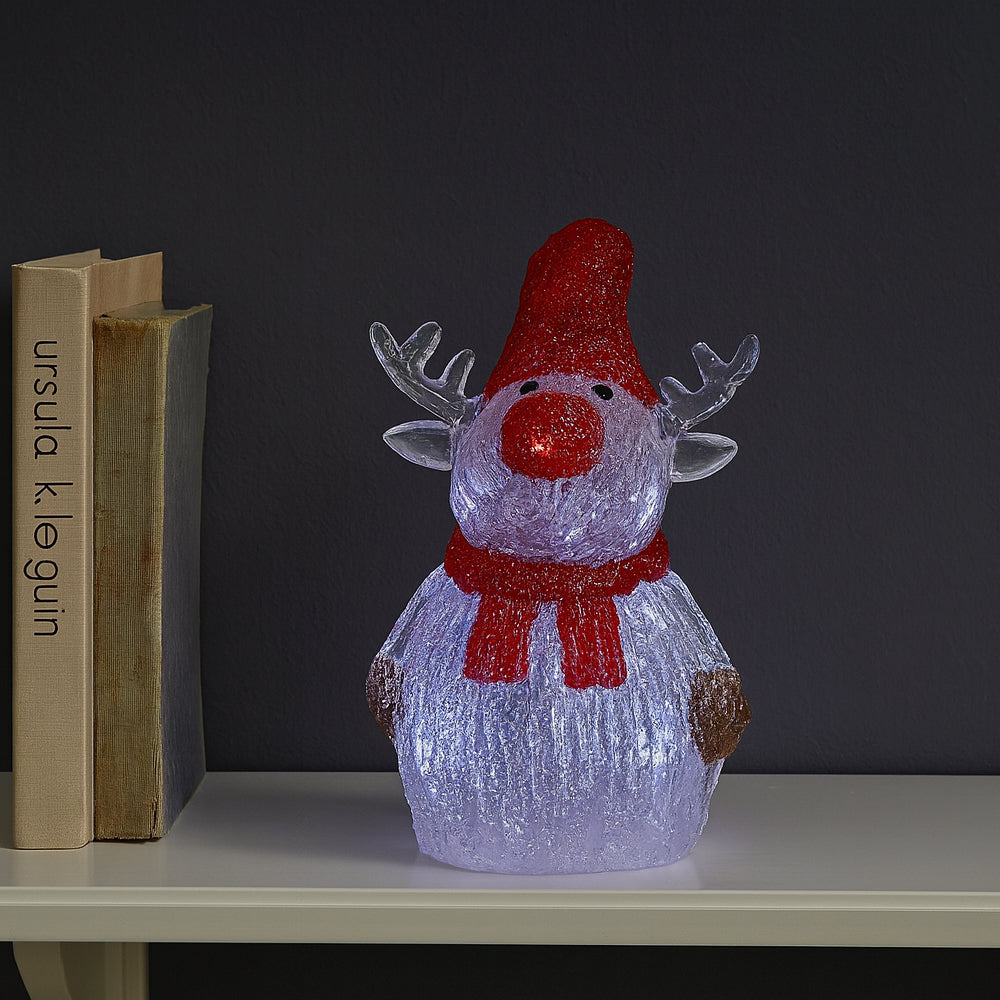 Ren Akryl - höjd 21 cm med LED-belysning