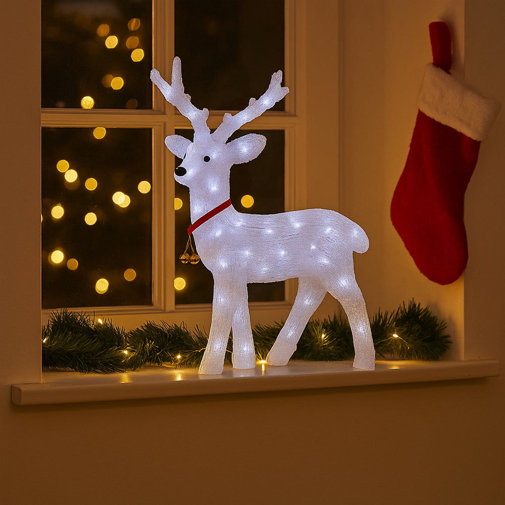 Ren Akryl - höjd 57 cm med LED-belysning