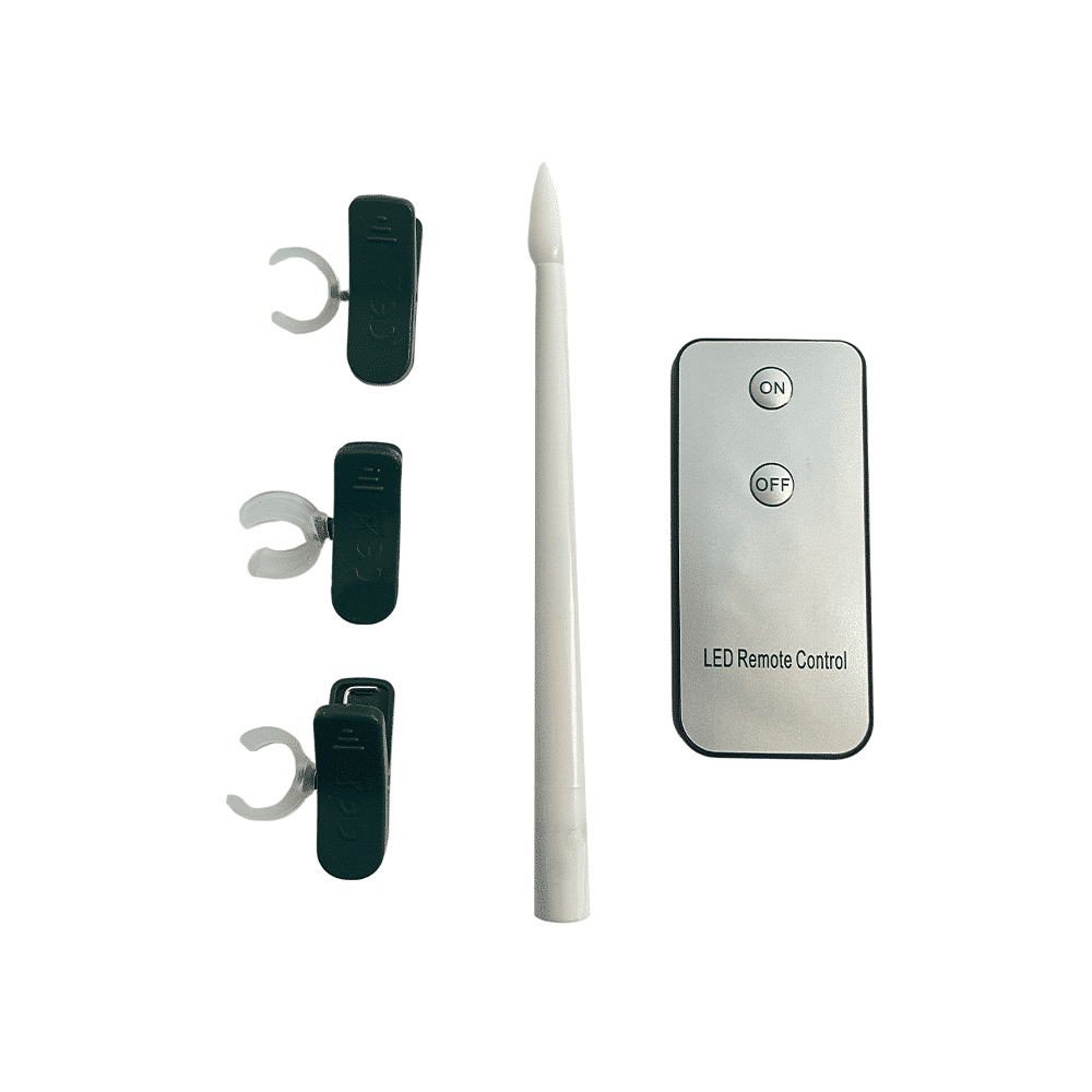 LED-julgransljus 20 st. Trådlöst inkl. Fjärrkontroll &amp; Klämmor - passar de flesta Georg Jensen ljushållare mm.