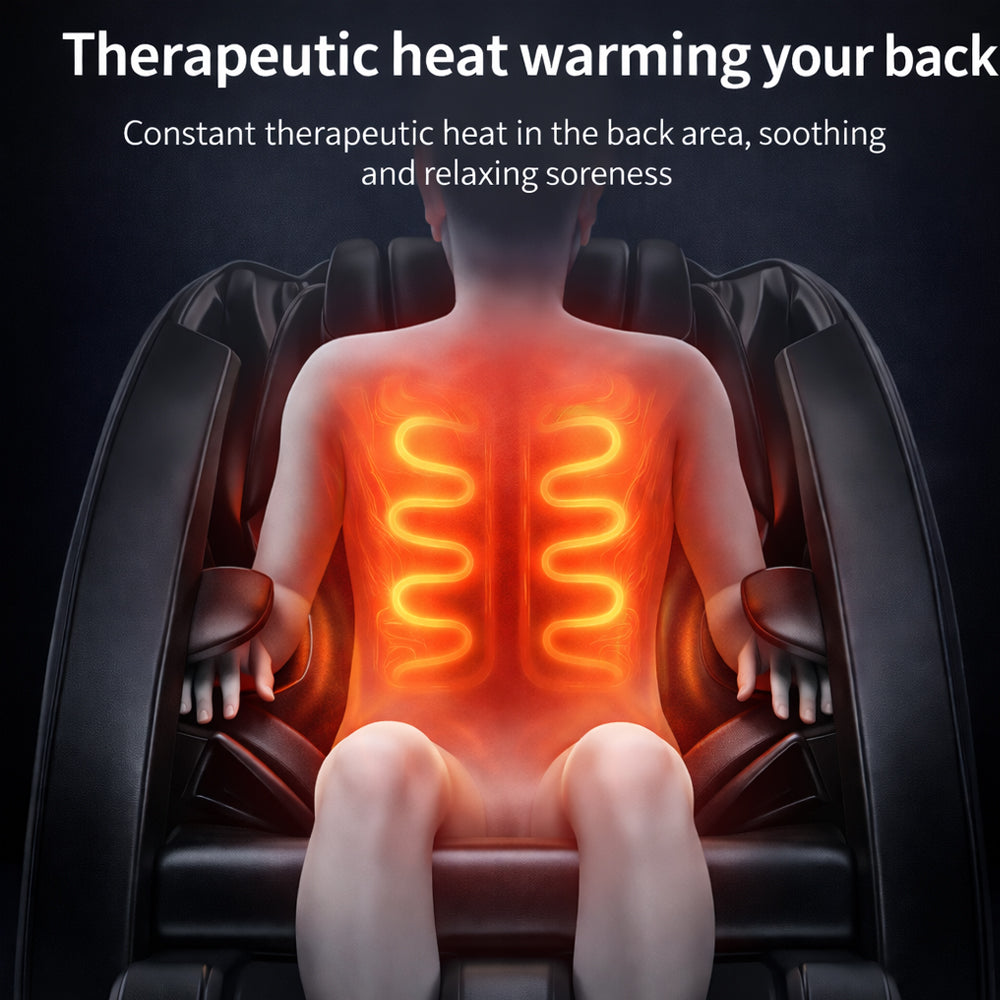 Massagestol 2D – Värmeterapi, AI-styrning, Zero Gravity – Modell A5 Plus