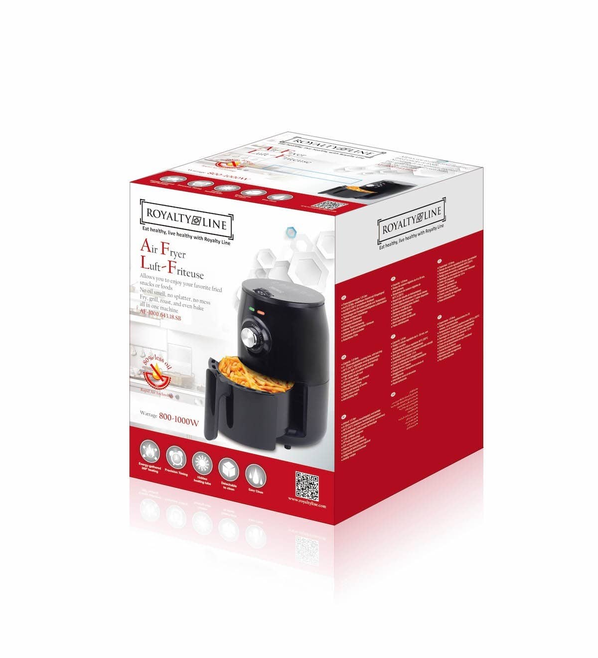 Airfryer 1,8 L. Royalty Line - baka, rosta och fritera
