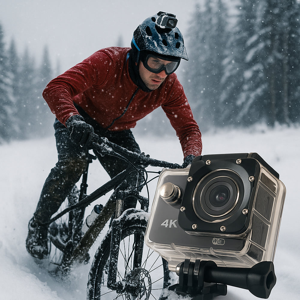 Action Camera 4K m/vattentätt fodral 30 meter - 16,0 megapixlar