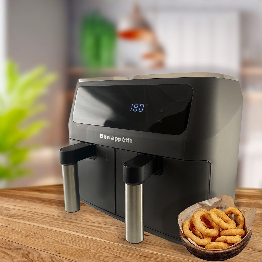 Dubbel AirFryer 2 400 W - 2 x 4 liter