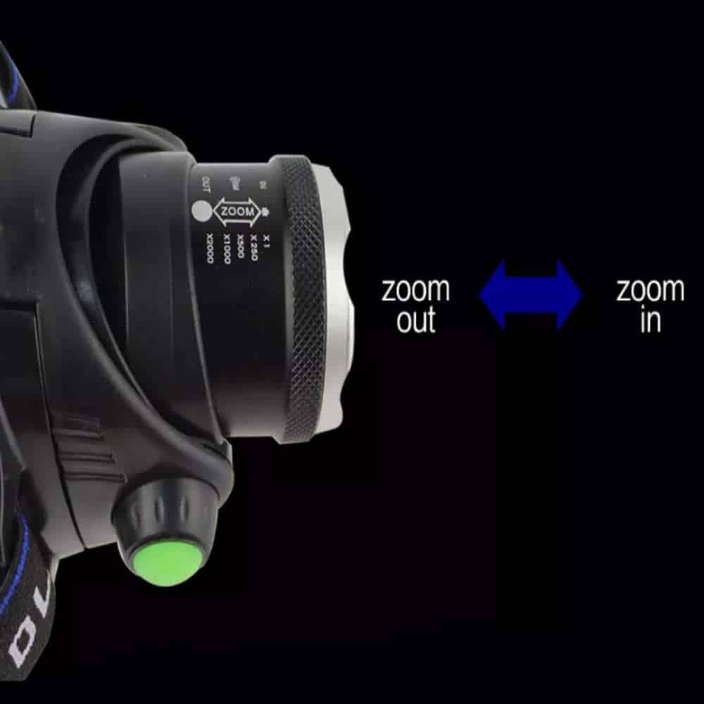 Pannlampa 1800 lumen m/justerbar fokus &amp; zoom