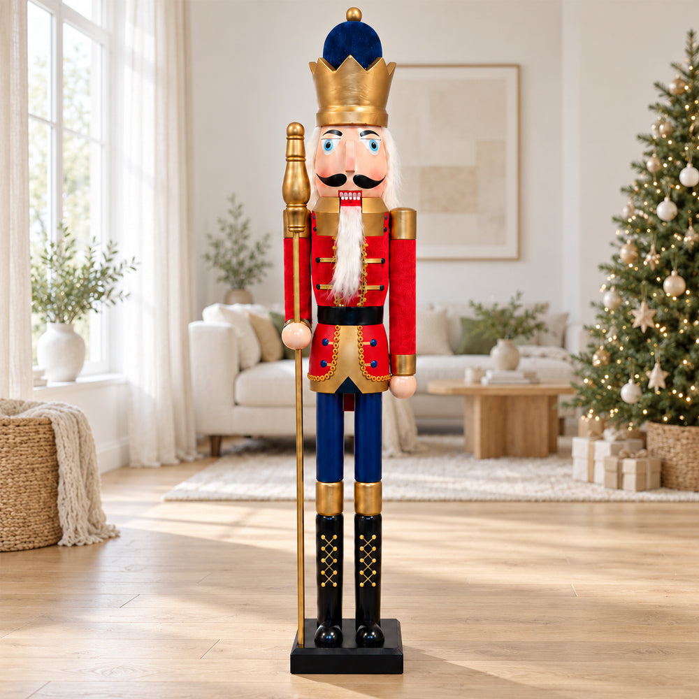 Nötknäpparfigurer i trä - 148 cm - 3 olika figurer -