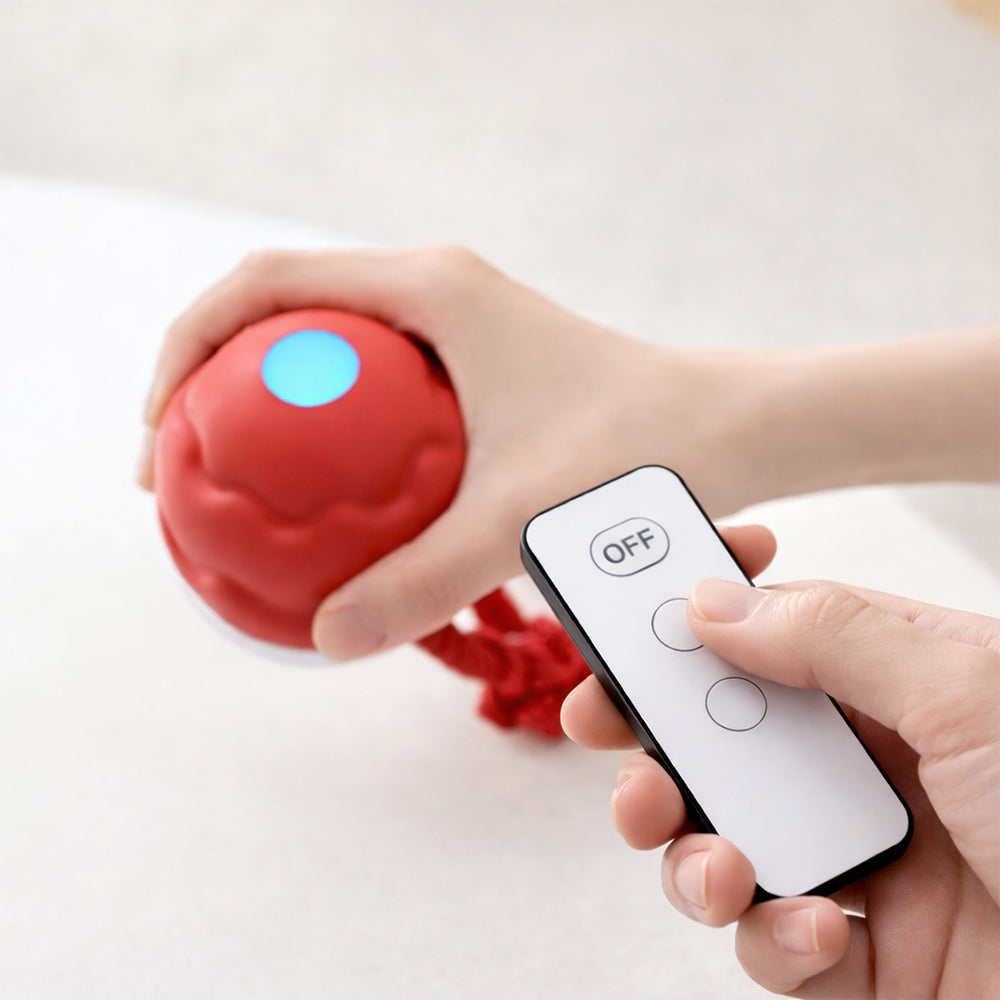 Smart aktivitetsboll för hundar – automatisk & interaktiv