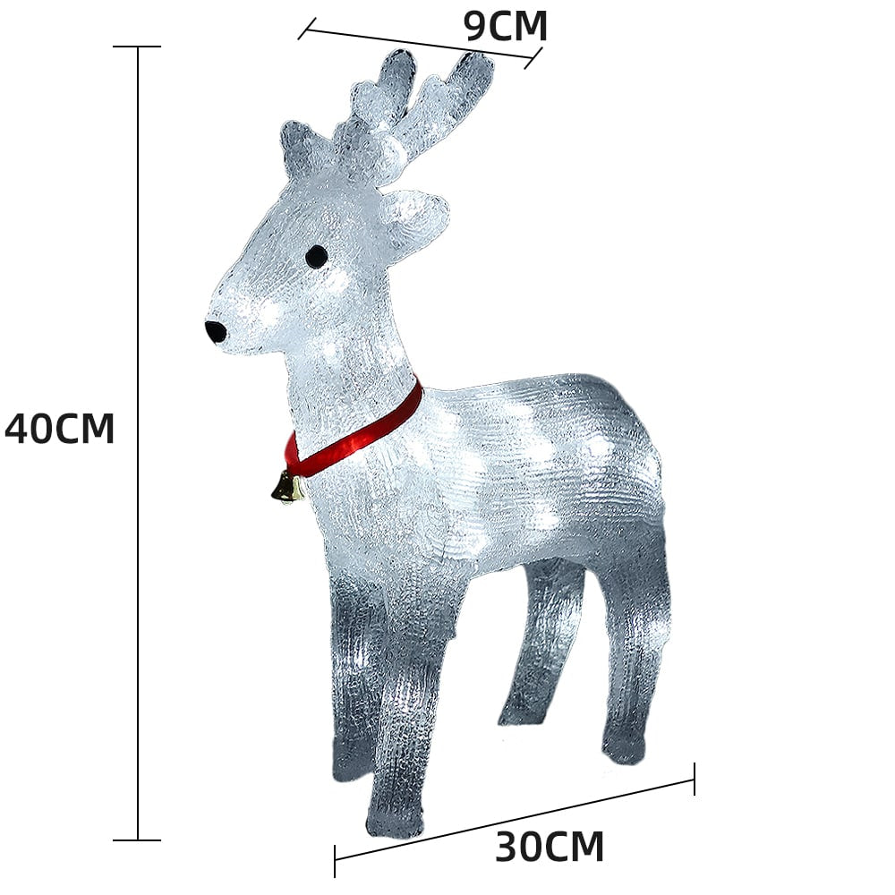 Akrylren - Höjd 40 cm med LED-lampor