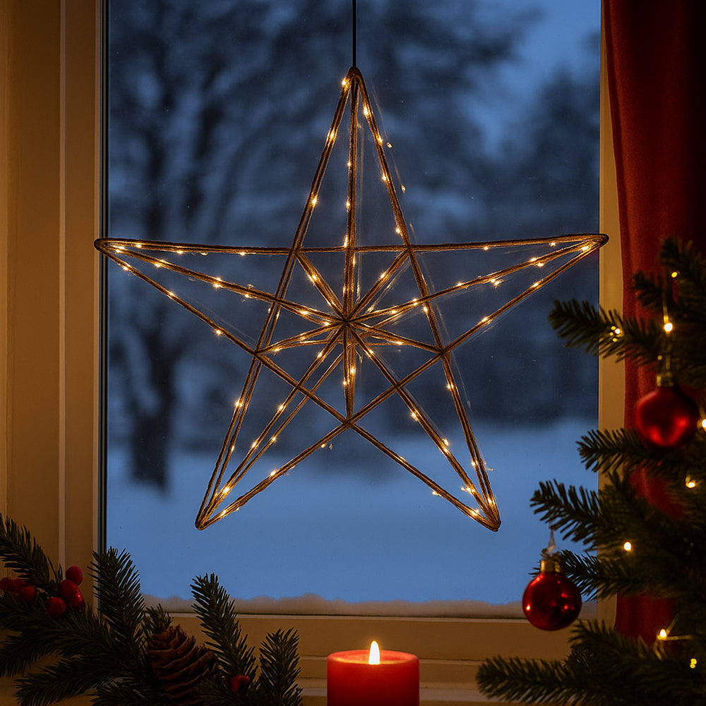 LED Julstjärna – Ø38,5 cm – med små lysdioder