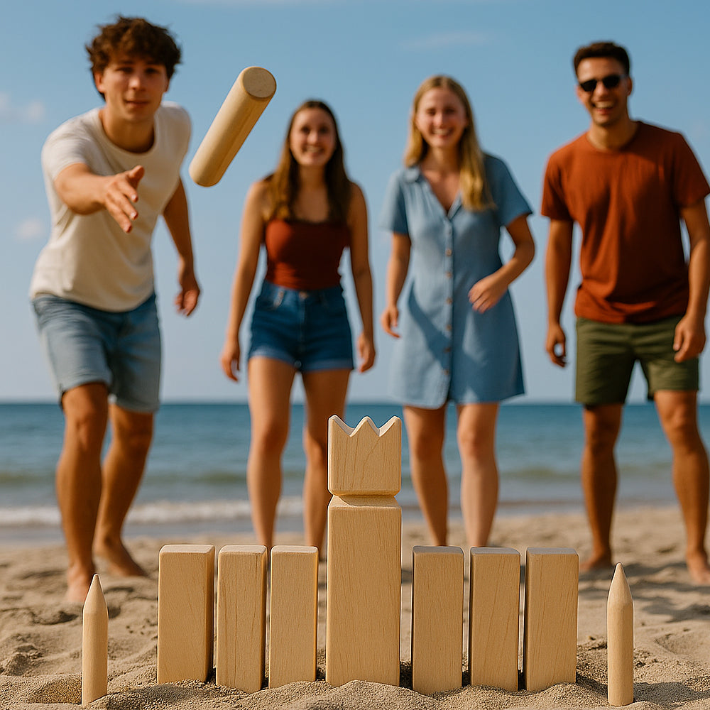 King Game Kubb i trä