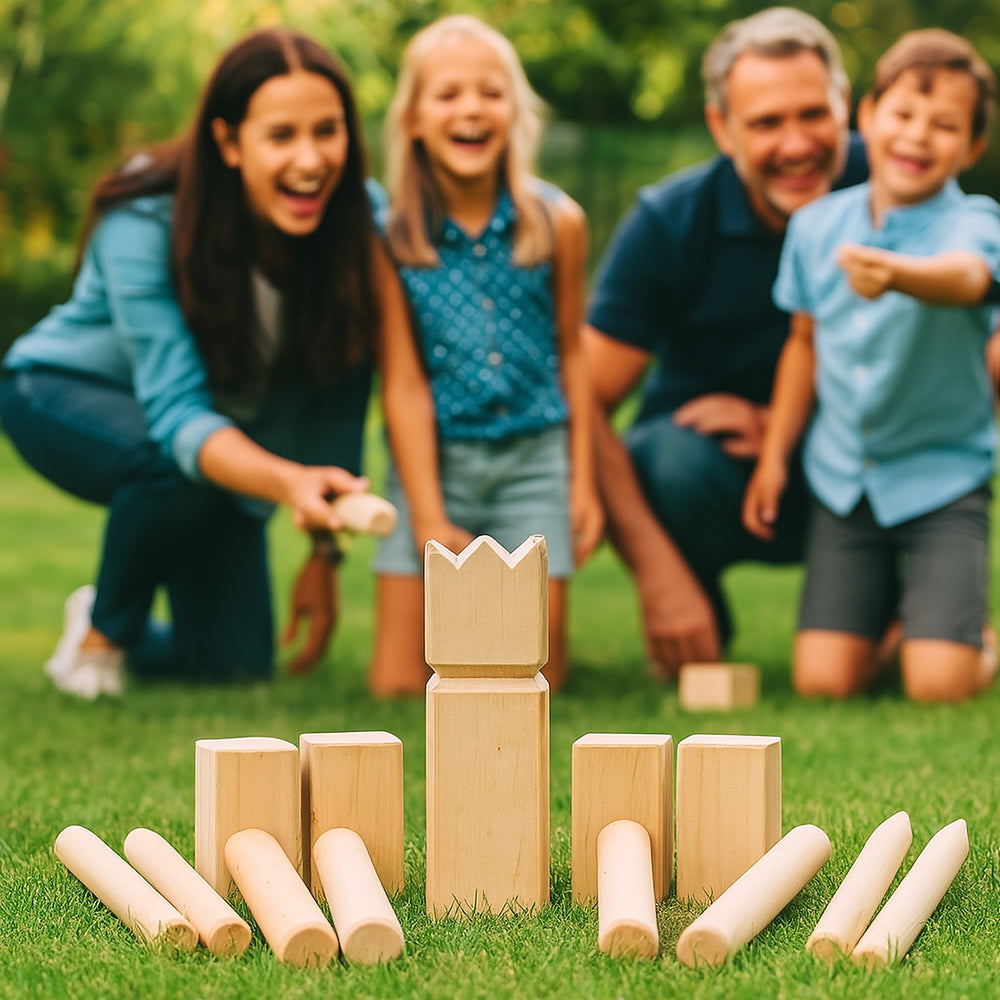 King Game Kubb i trä