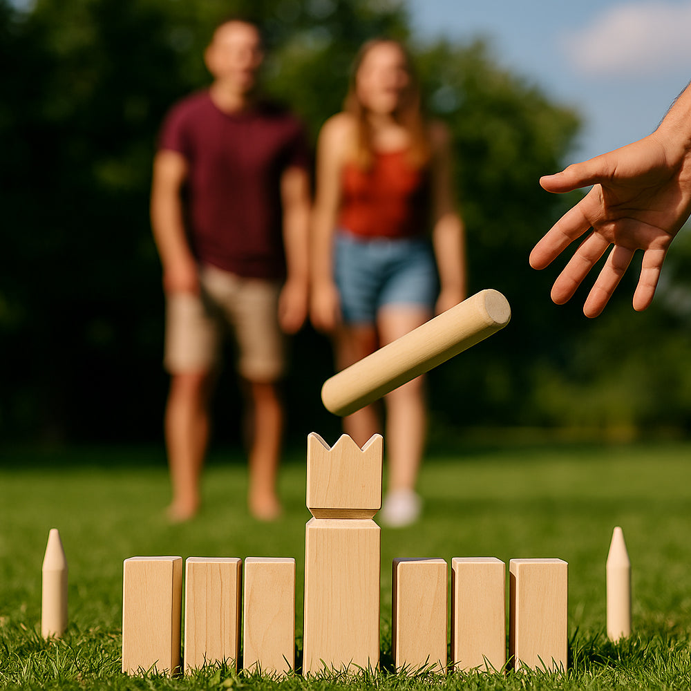 King Game Kubb i trä