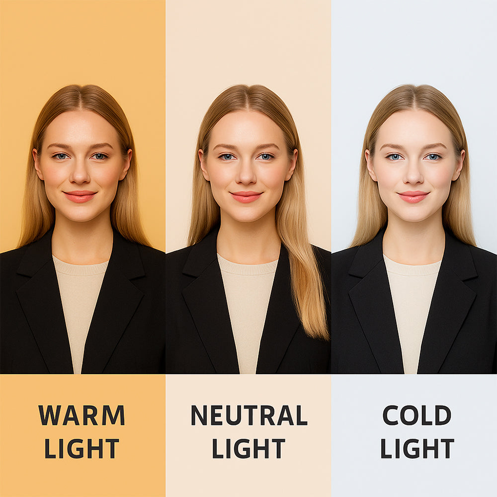 Ring Light med stativ – 3 färgtemperaturer – LJJ-26