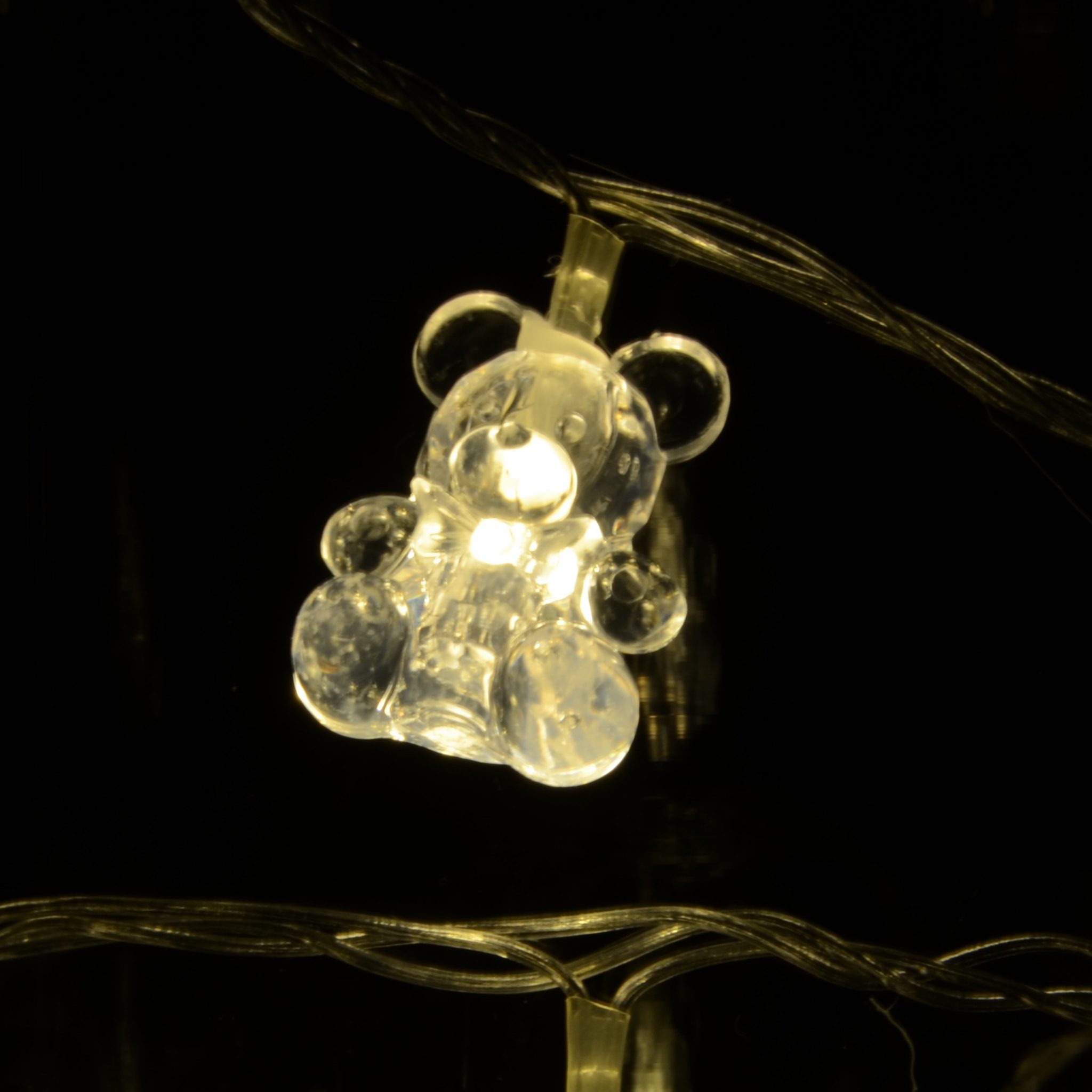 LED-ljuskedja med nallar (3 meter)