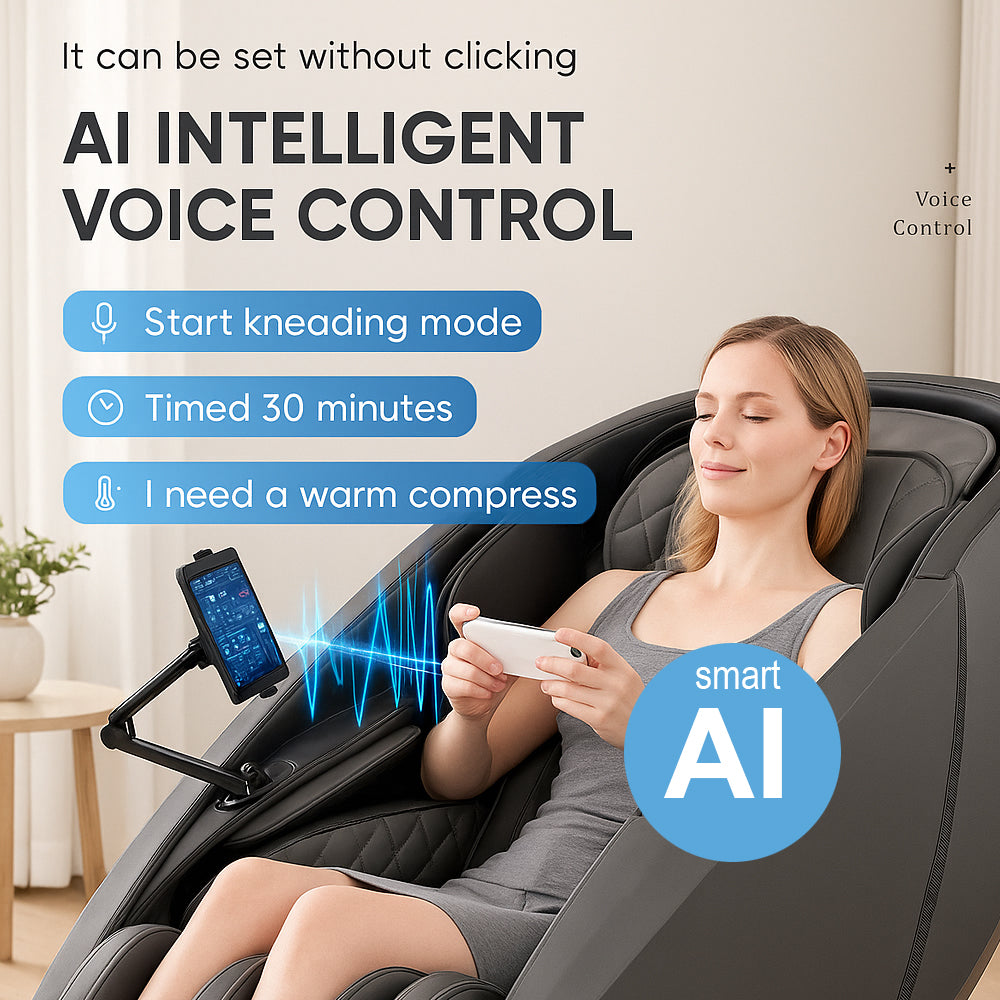 Massagestol 4D, Lux Pro Edition med SL-teknologi, AI-styrning och värme – Modell 988F6