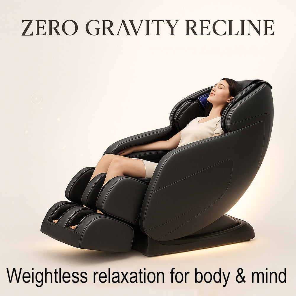 Massagestol 8D - S-teknologi, Zero Gravity och Värmebehandling - Model S9C