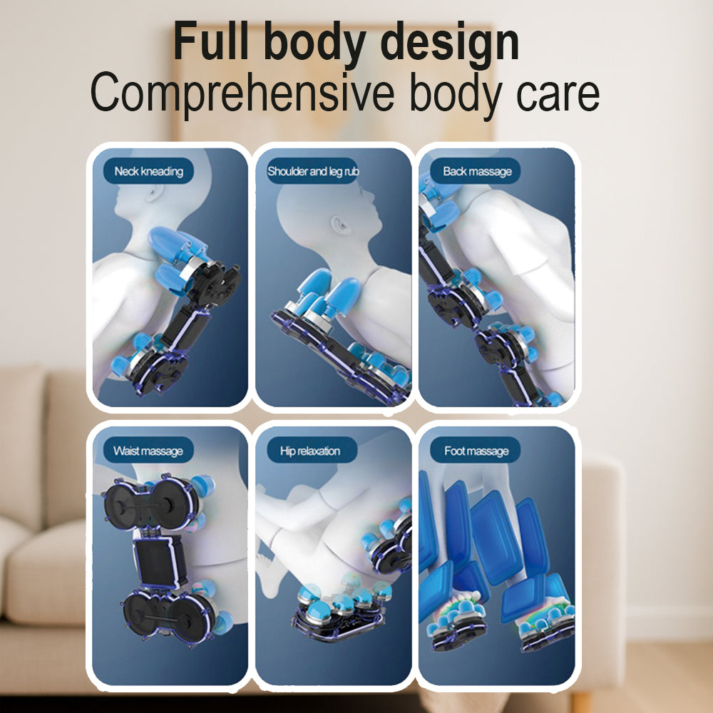 Massagestol 8D - S-teknologi, Zero Gravity och Värmebehandling - Model S9C