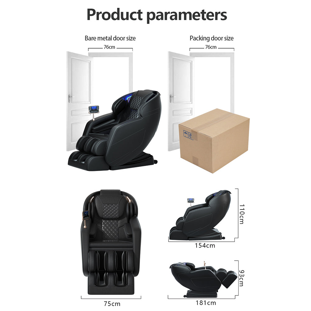 Massagestol 8D - S-teknologi, Zero Gravity och Värmebehandling - Model S9C