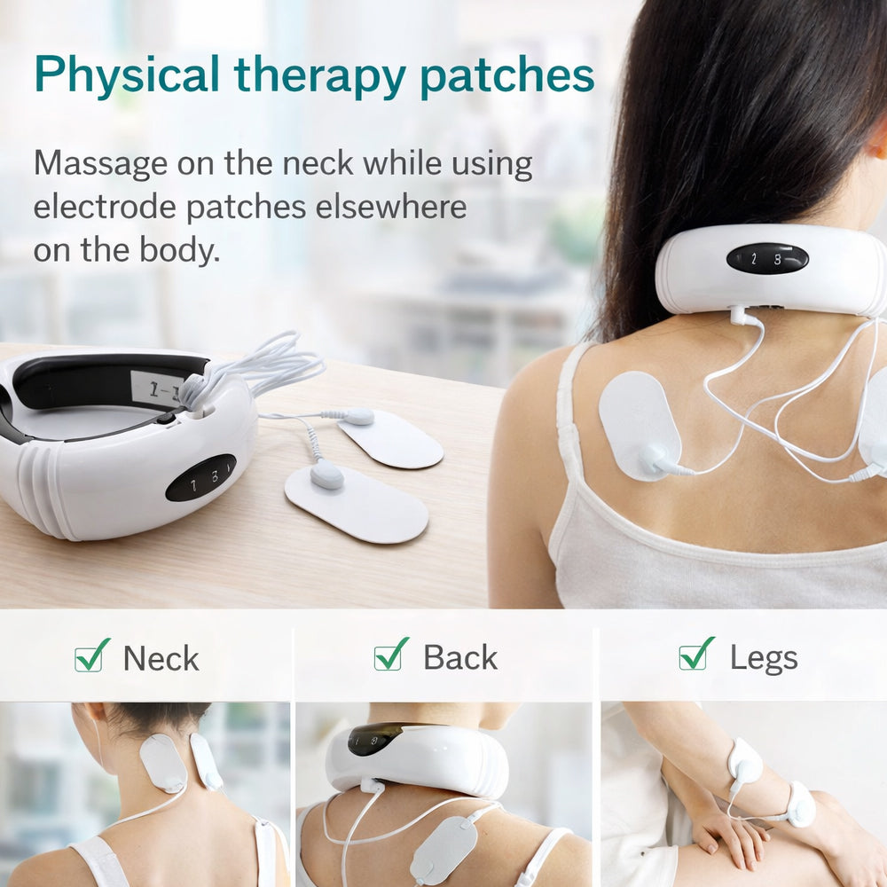 Nackmassage med Elektrostimulering och Magneter