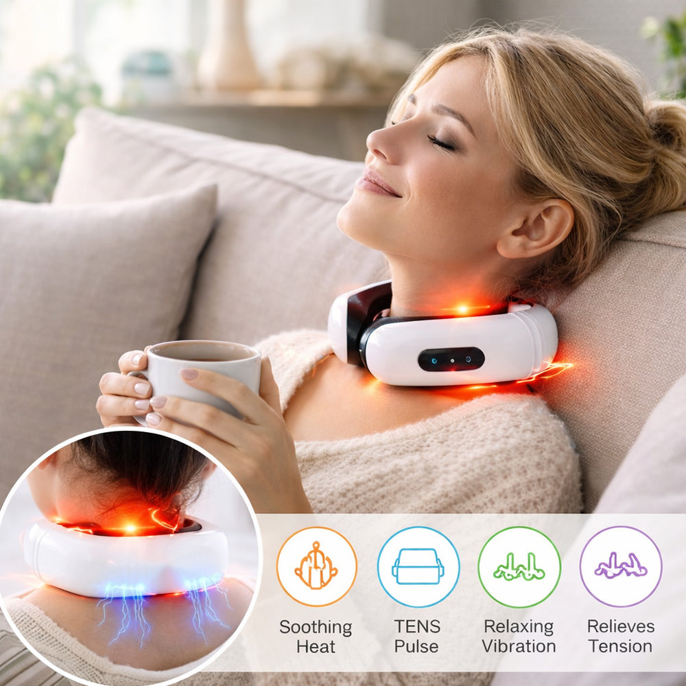 Nackmassage med Elektrostimulering och Magneter