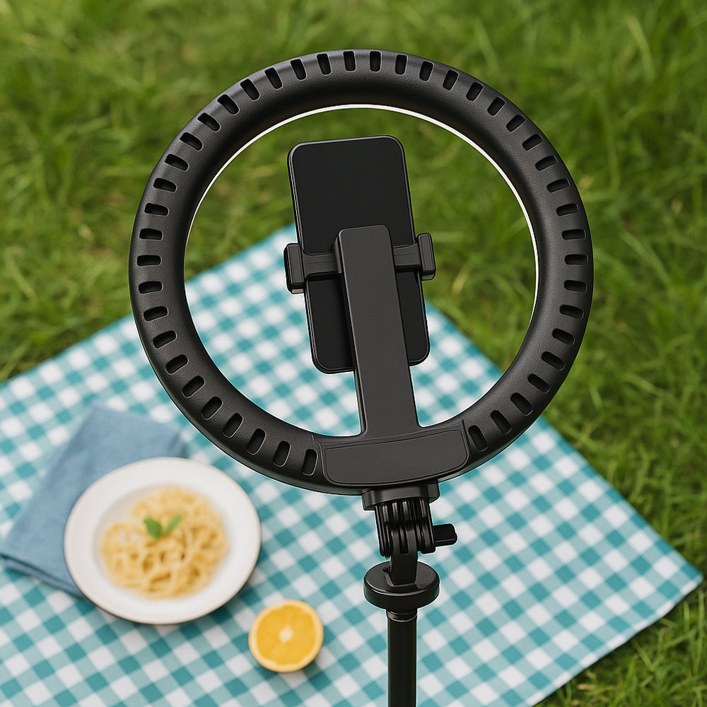 Ring Light med fjärrkontroll & stativ – 3 färgtemperaturer – P220-Q