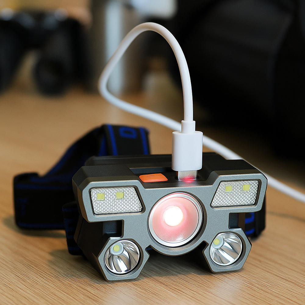 Pannlampa 300 lumen, vattenavvisande – 4 ljuslägen