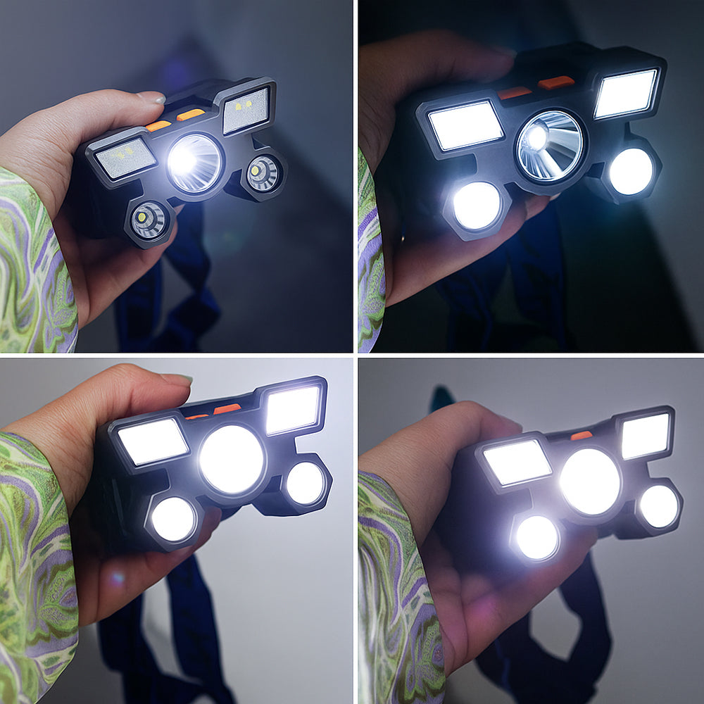 Pannlampa 300 lumen, vattenavvisande – 4 ljuslägen