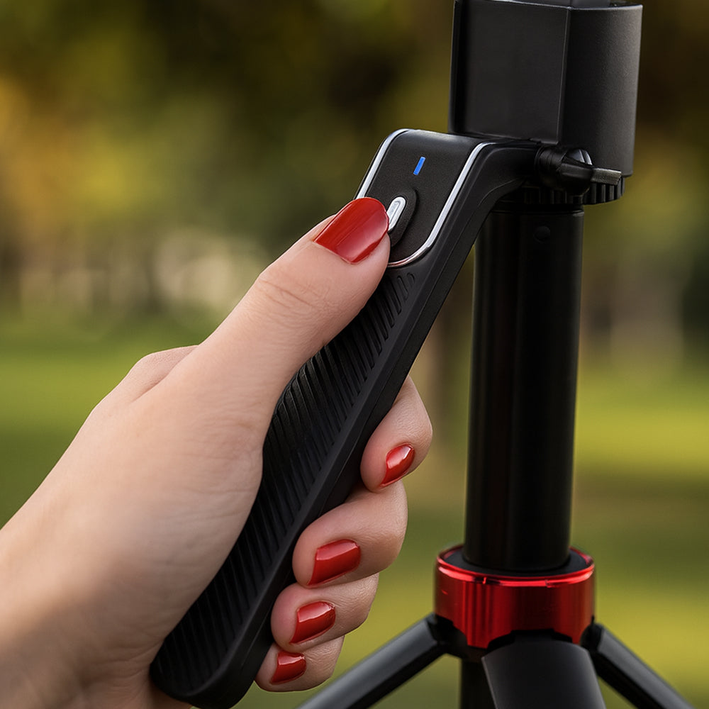Selfiestick med intelligent ansiktsspårning inkl. ljus - Q185