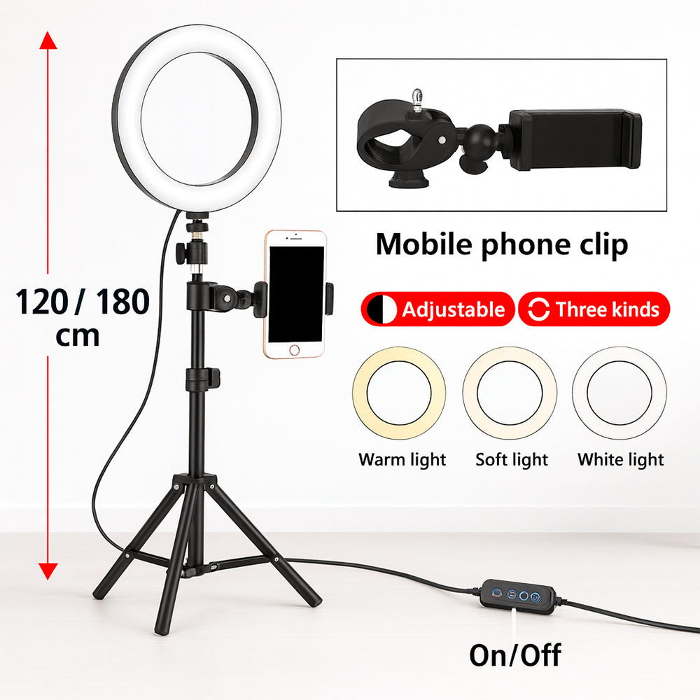 Ring light - 3 ljuslägen - QX-260