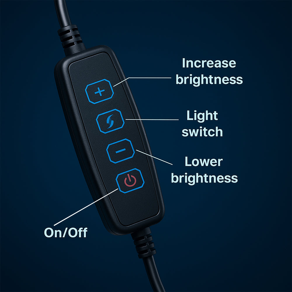 Ring light - 3 ljuslägen - QX-260
