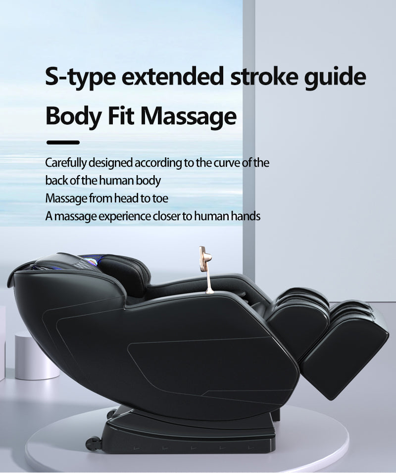 Massagestol 8D - S-teknologi, Zero Gravity och Värmebehandling - Model S9C