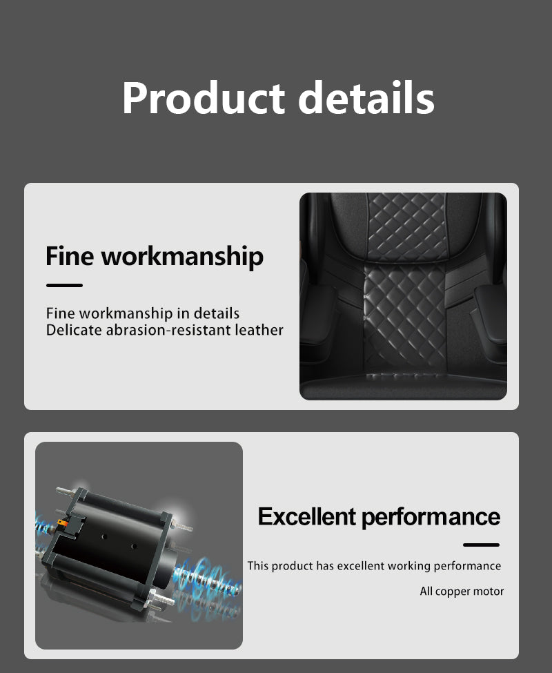 Massagestol 8D - S-teknologi, Zero Gravity och Värmebehandling - Model S9C