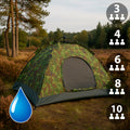 Quick-Up Camouflagetält för 3–10 personer