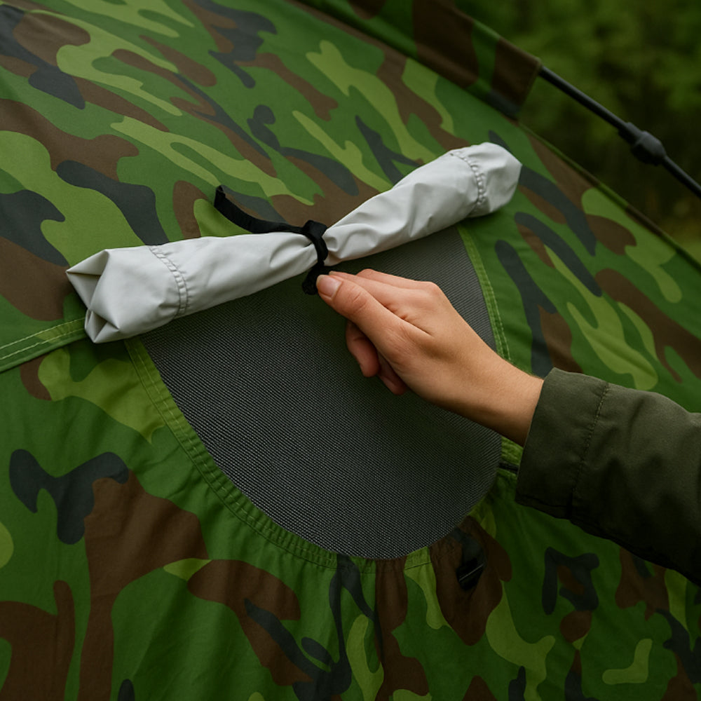 Quick-Up Camouflagetält för 3–10 personer