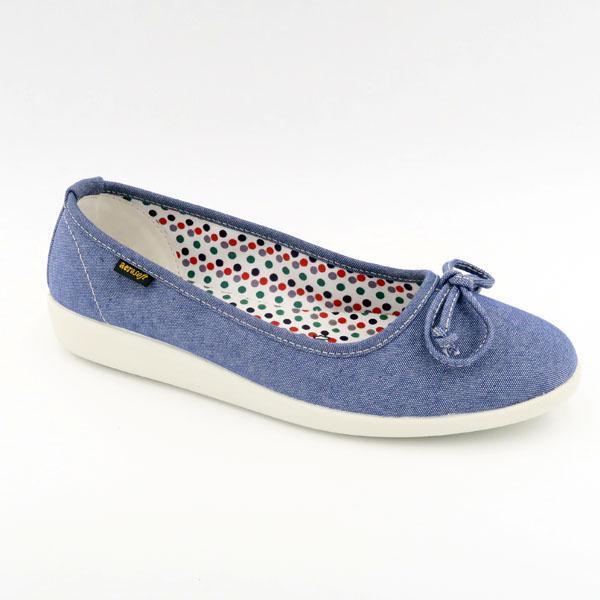 Ballerina Aerosoft modell Denim-Blå