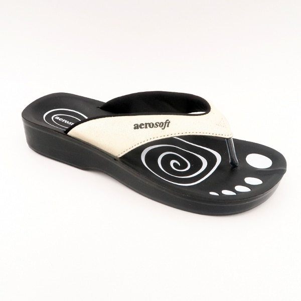 Sandaler Aerosoft modell 825 med glitter – Vit 825