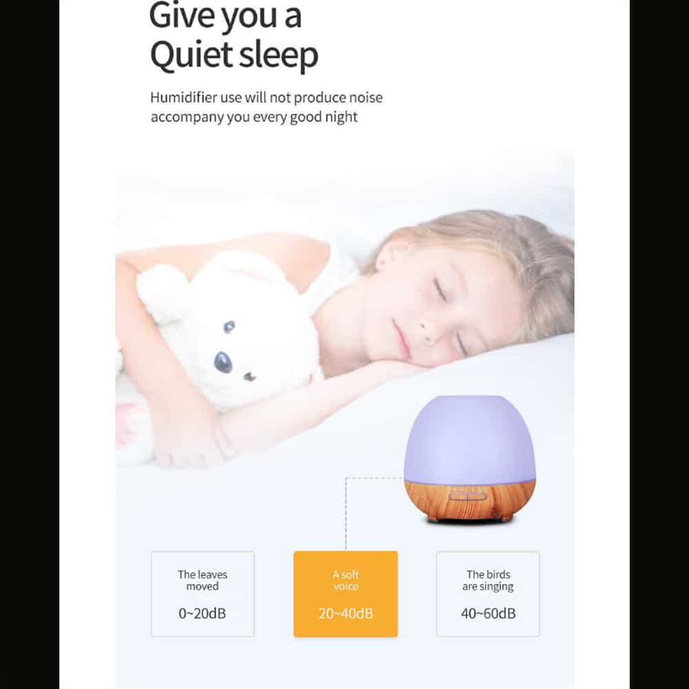 Aroma Diffuser 400 ML m/fjernkontroll - Stilfull og vakker – 2 farger -