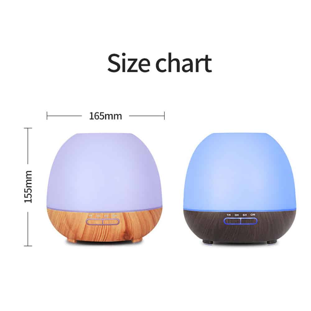 Aroma Diffuser 400 ML m/fjernkontroll - Stilfull og vakker – 2 farger -