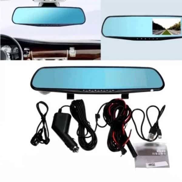 Dashcam backspegel med främre / bakre kamera (Full HD och Nightvision)